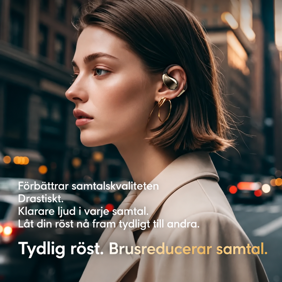 YEESH - X5S AI-hörlurar med direktöversättning 164 språk