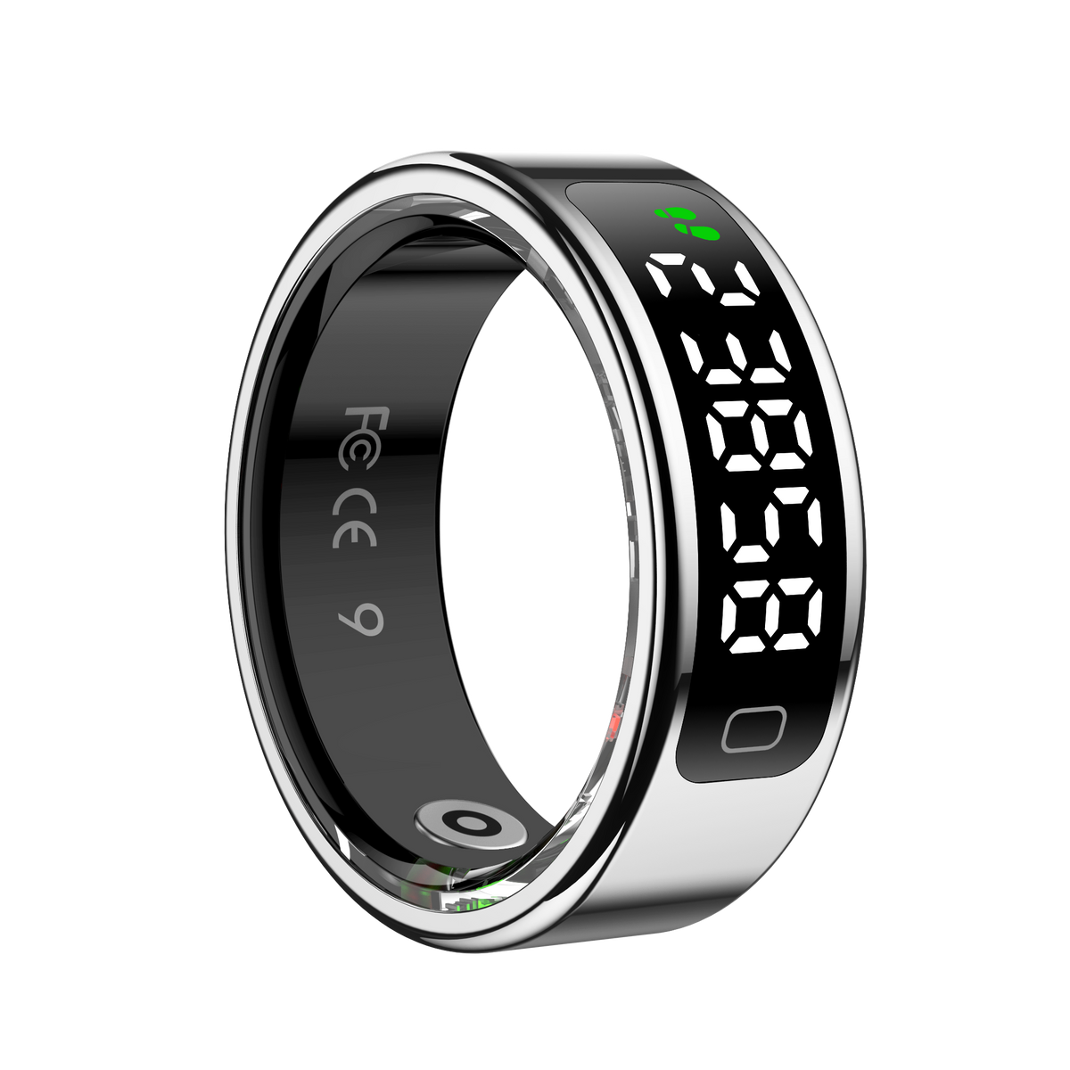 YEESH - R11 AI Smart Ring – Premium Smartring med Smart Display, Hälsomätning, Sömnanalys & Bluetooth