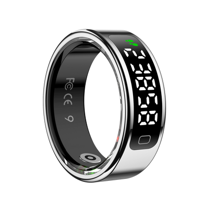 YEESH - R11 AI Smart Ring – Premium Smartring med Smart Display, Hälsomätning, Sömnanalys & Bluetooth