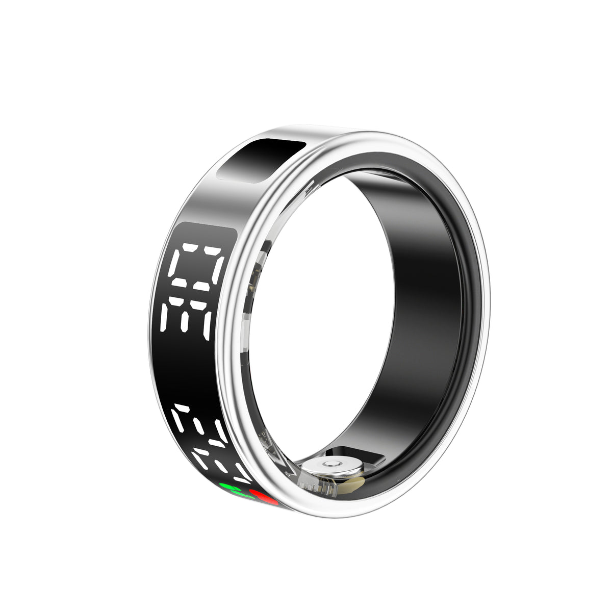 YEESH - SR08 AI Smart Ring – Premium Smartring med Smart Display, Hälsomätning, Sömnanalys & Bluetooth