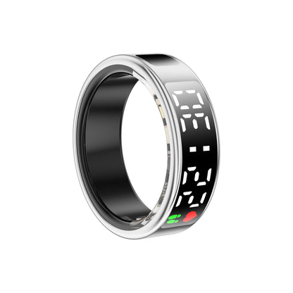 YEESH - SR08 AI Smart Ring – Premium Smartring med Smart Display, Hälsomätning, Sömnanalys & Bluetooth
