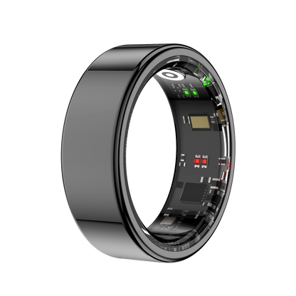 YEESH - R11 AI Smart Ring – Premium Smartring med Smart Display, Hälsomätning, Sömnanalys & Bluetooth