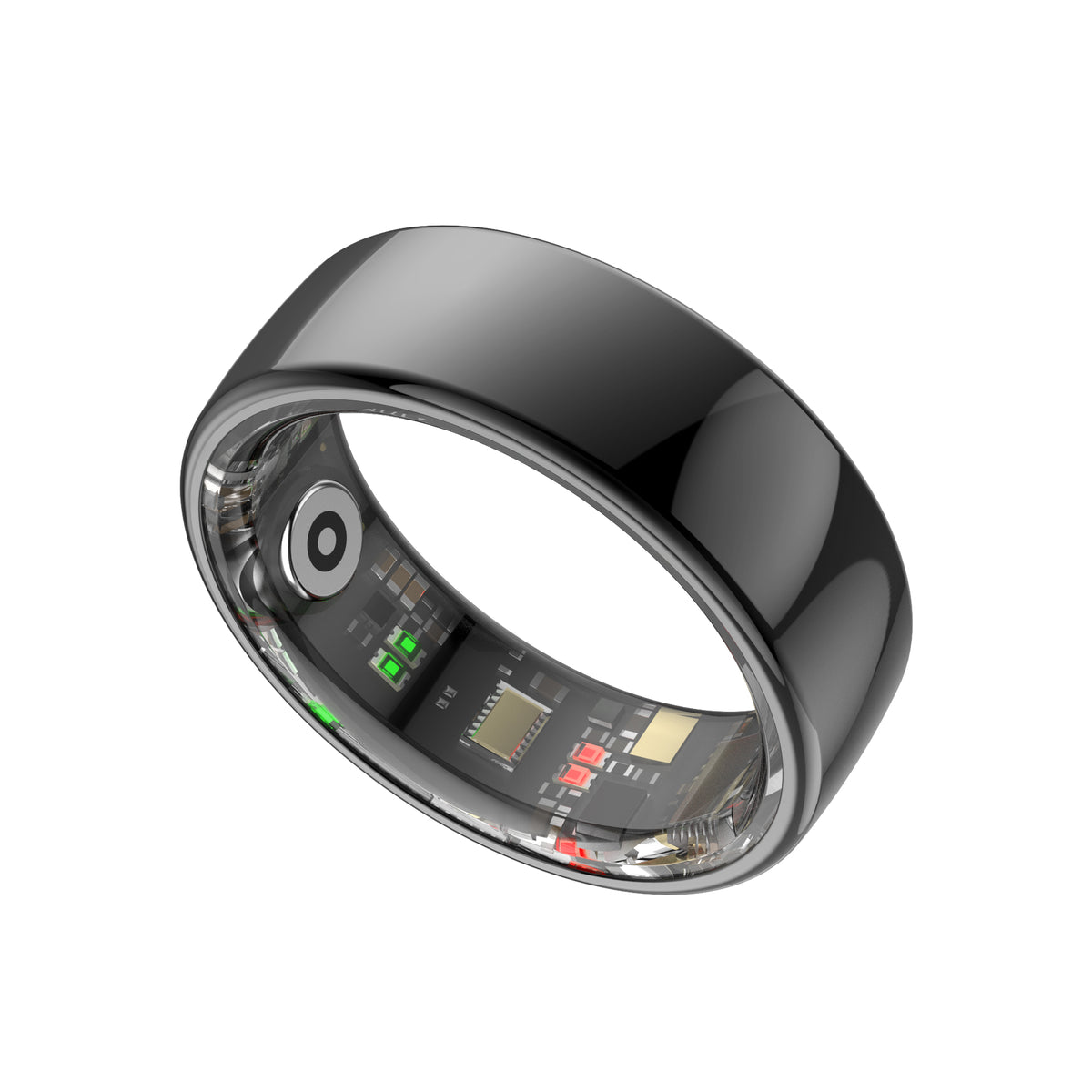 YEESH - R08 Smart Ring – Smart Hälsoring med Pulsmätare, SpO₂, Sömnmätning, Stressmätning och Aktivitetsspårning