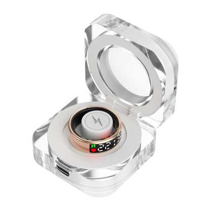 YEESH - SR08 AI Smart Ring – Premium Smartring med Smart Display, Hälsomätning, Sömnanalys & Bluetooth