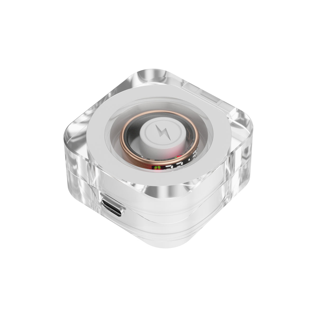 YEESH - SR08 AI Smart Ring – Premium Smartring med Smart Display, Hälsomätning, Sömnanalys & Bluetooth