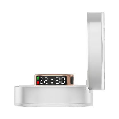 YEESH - SR08 AI Smart Ring – Premium Smartring med Smart Display, Hälsomätning, Sömnanalys & Bluetooth