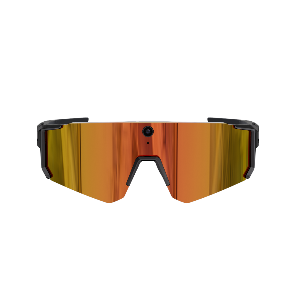 YEESH - SOLIS AI-sportglasögon med 8 MP HD-kamera, Bluetooth & Handsfree