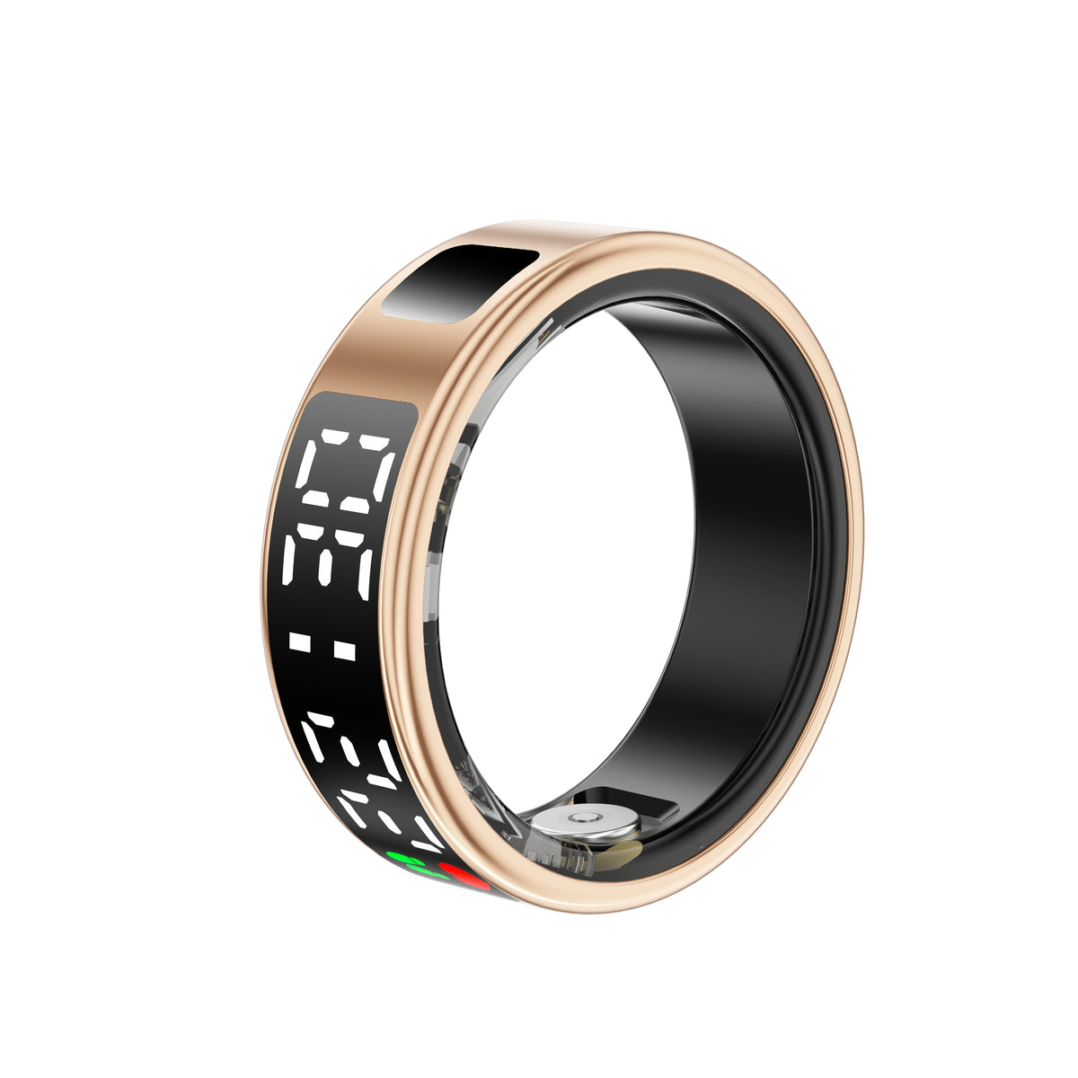 YEESH - SR08 AI Smart Ring – Premium Smartring med Smart Display, Hälsomätning, Sömnanalys & Bluetooth