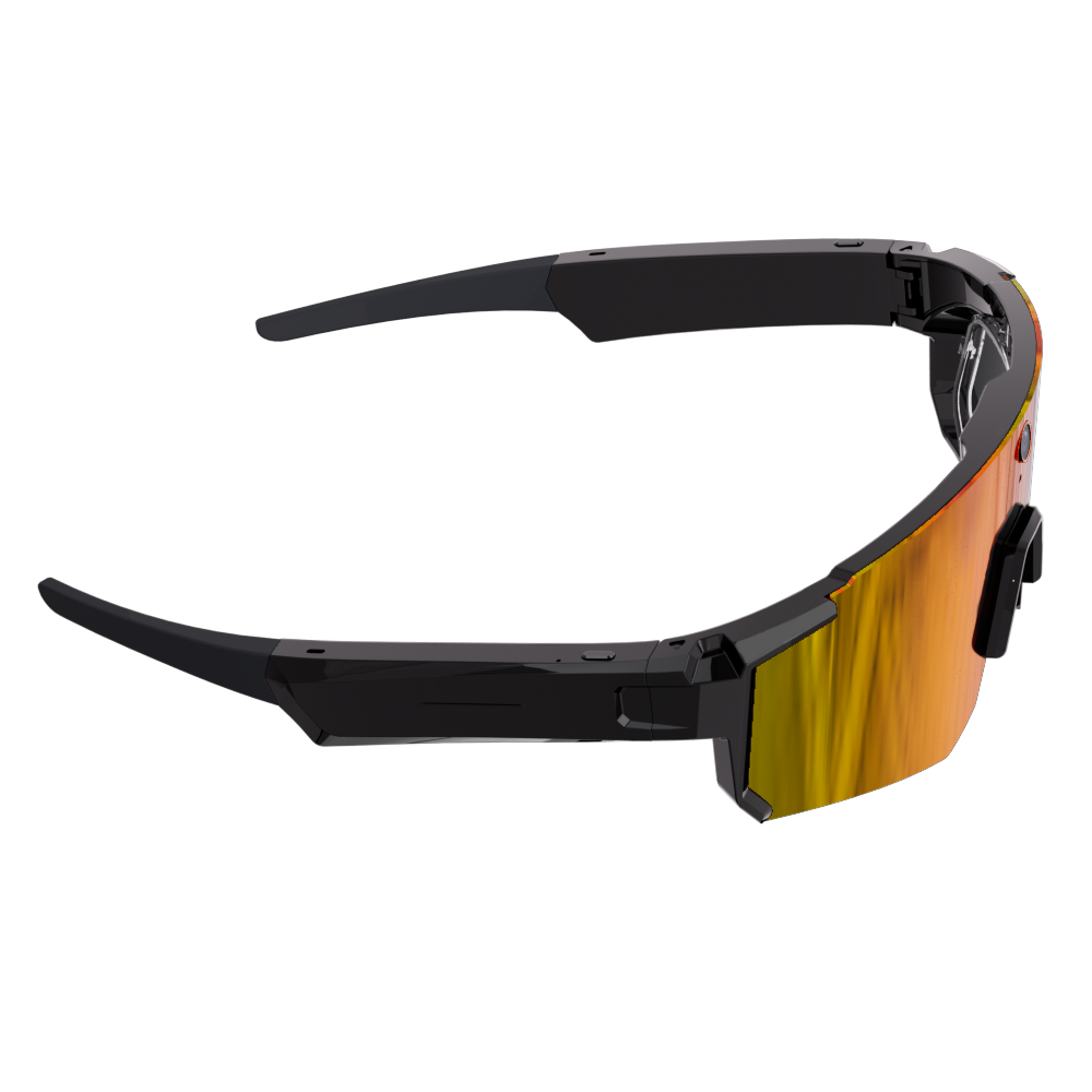 YEESH - SOLIS AI-sportglasögon med 8 MP HD-kamera, Bluetooth & Handsfree