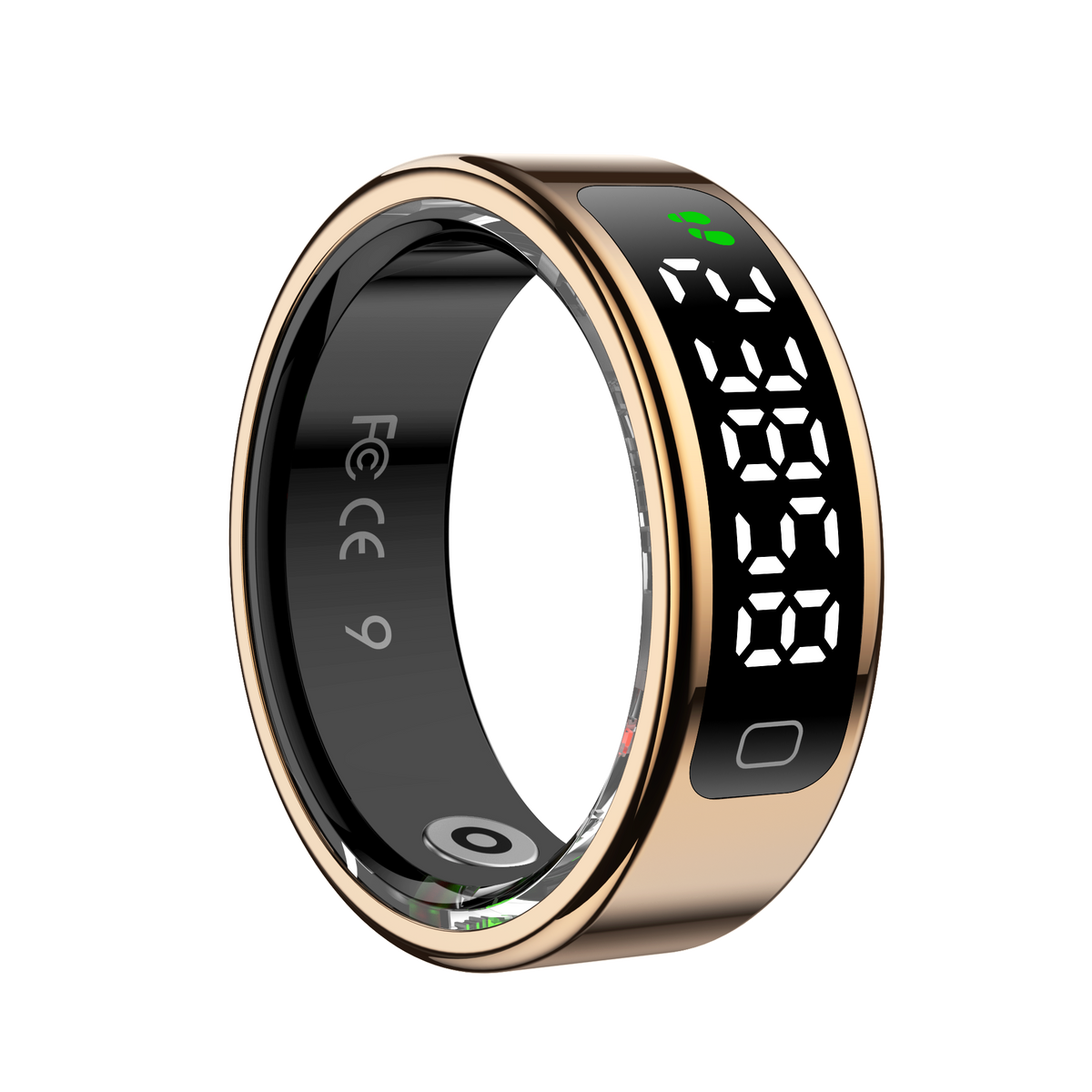 YEESH - R11 AI Smart Ring – Premium Smartring med Smart Display, Hälsomätning, Sömnanalys & Bluetooth