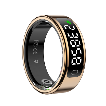YEESH - R11 AI Smart Ring – Premium Smartring med Smart Display, Hälsomätning, Sömnanalys & Bluetooth