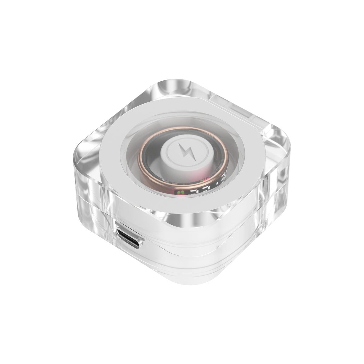YEESH - SR08 AI Smart Ring – Premium Smartring med Smart Display, Hälsomätning, Sömnanalys & Bluetooth