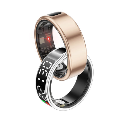 YEESH - SR08 AI Smart Ring – Premium Smartring med Smart Display, Hälsomätning, Sömnanalys & Bluetooth