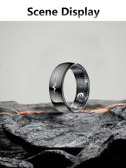 YEESH - Q520 Smart Ring – Premium Hälsoring med ECG, Pulsmätning, AI Hälsomonitorering och 5 ATM Vattentålighet