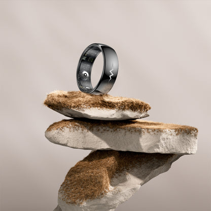 YEESH - Q520 Smart Ring – Premium Hälsoring med ECG, Pulsmätning, AI Hälsomonitorering och 5 ATM Vattentålighet