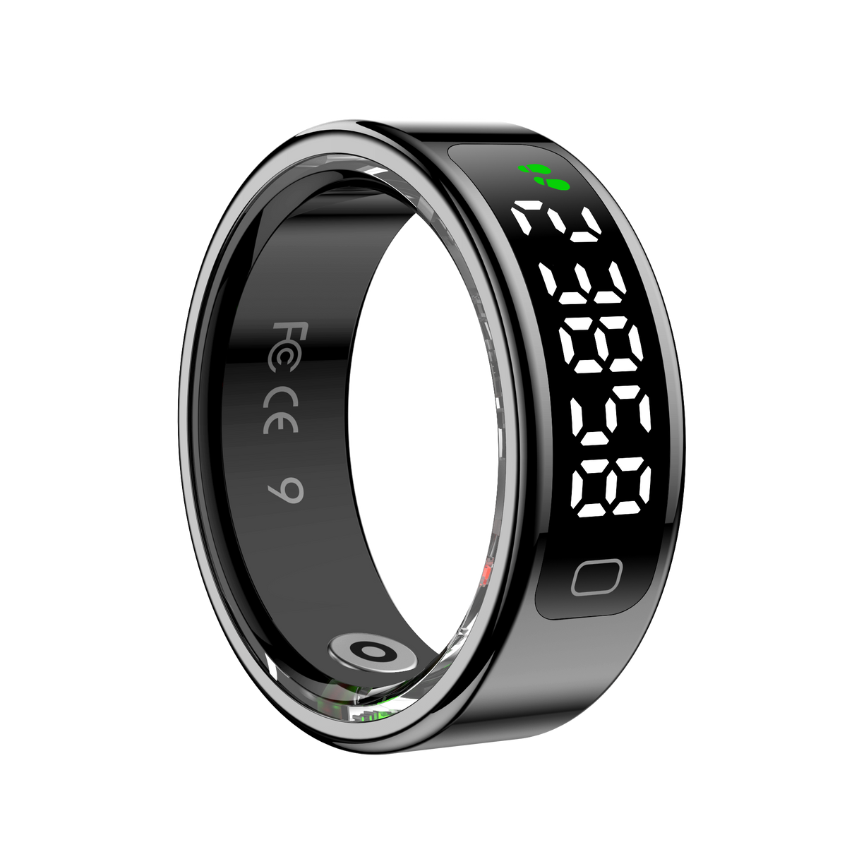 YEESH - R11 AI Smart Ring – Premium Smartring med Smart Display, Hälsomätning, Sömnanalys & Bluetooth