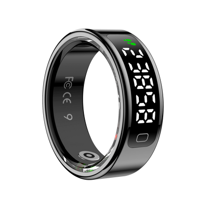 YEESH - R11 AI Smart Ring – Premium Smartring med Smart Display, Hälsomätning, Sömnanalys & Bluetooth