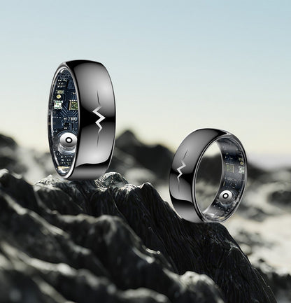 YEESH - Q520 Smart Ring – Premium Hälsoring med ECG, Pulsmätning, AI Hälsomonitorering och 5 ATM Vattentålighet