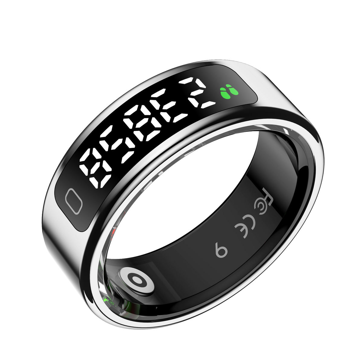 YEESH - R11 AI Smart Ring – Premium Smartring med Smart Display, Hälsomätning, Sömnanalys & Bluetooth