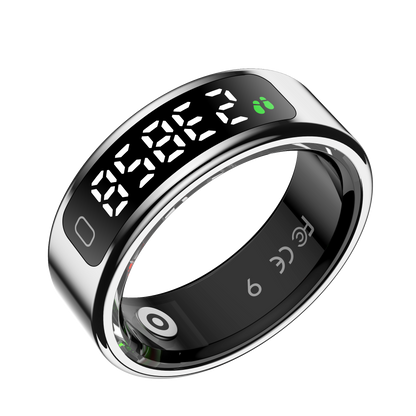 YEESH - R11 AI Smart Ring – Premium Smartring med Smart Display, Hälsomätning, Sömnanalys & Bluetooth