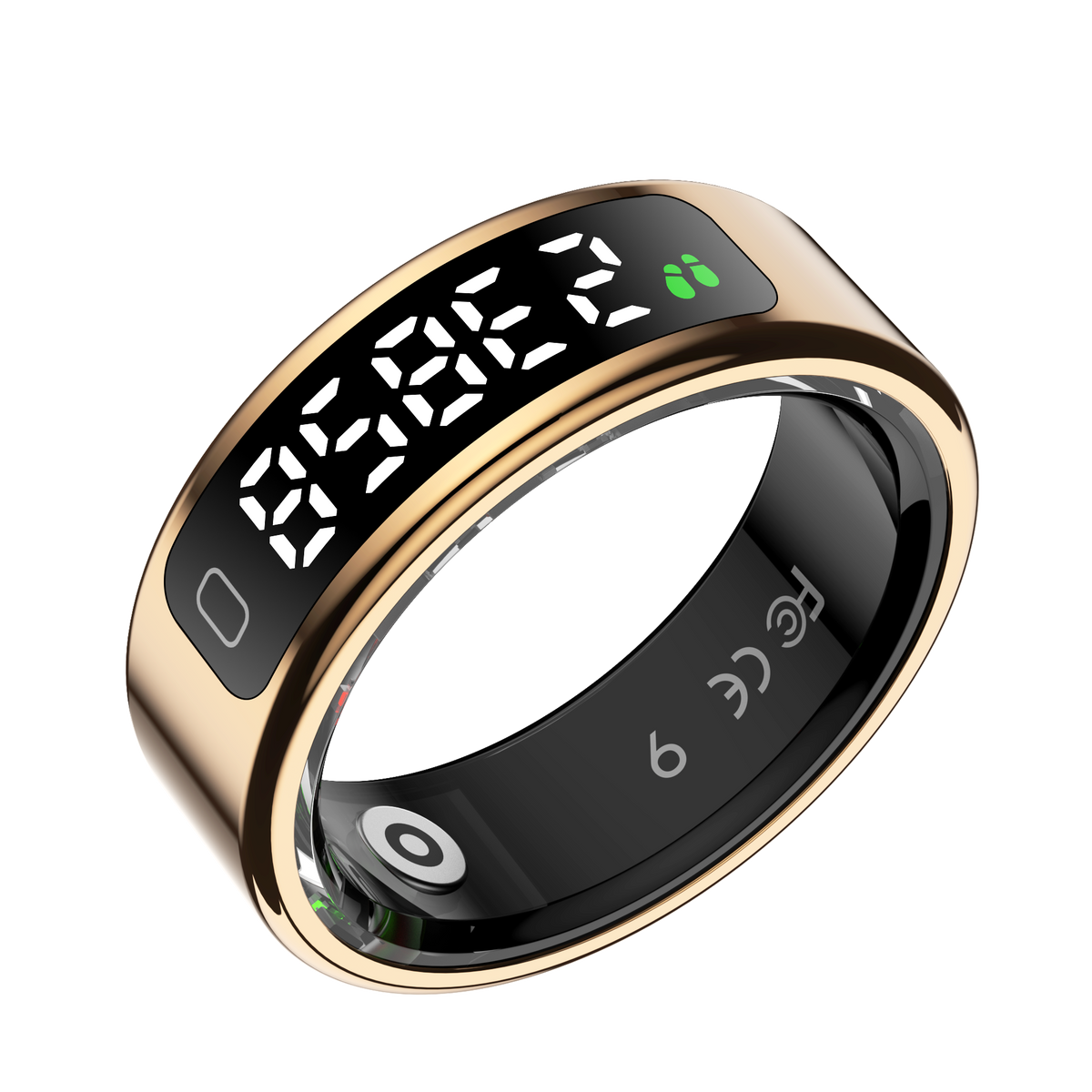 YEESH - R11 AI Smart Ring – Premium Smartring med Smart Display, Hälsomätning, Sömnanalys & Bluetooth