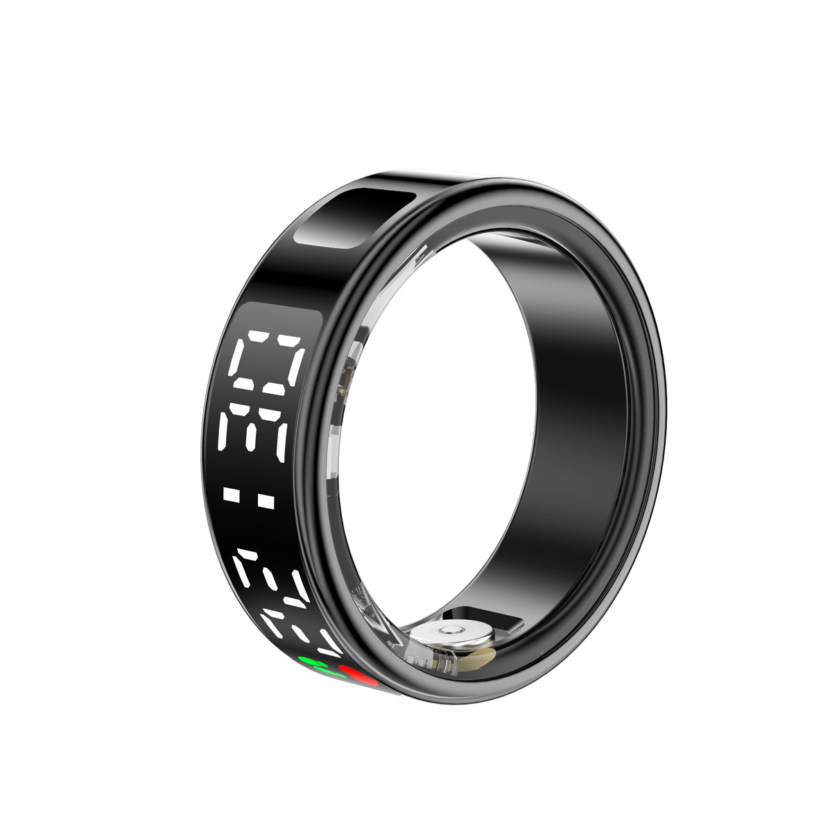 YEESH - SR08 AI Smart Ring – Premium Smartring med Smart Display, Hälsomätning, Sömnanalys & Bluetooth