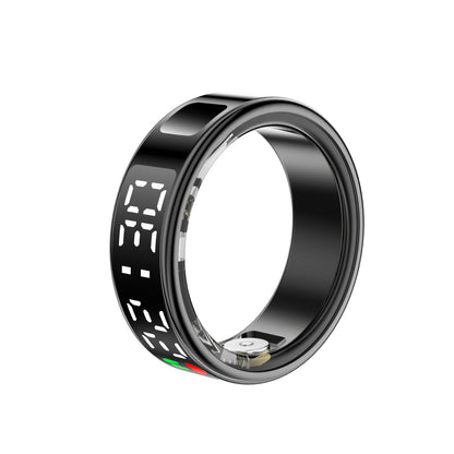 YEESH - SR08 AI Smart Ring – Premium Smartring med Smart Display, Hälsomätning, Sömnanalys & Bluetooth