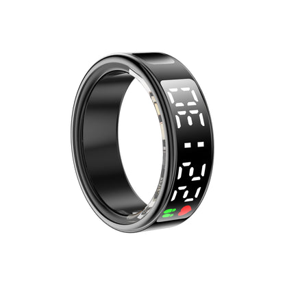 YEESH - SR08 AI Smart Ring – Premium Smartring med Smart Display, Hälsomätning, Sömnanalys & Bluetooth