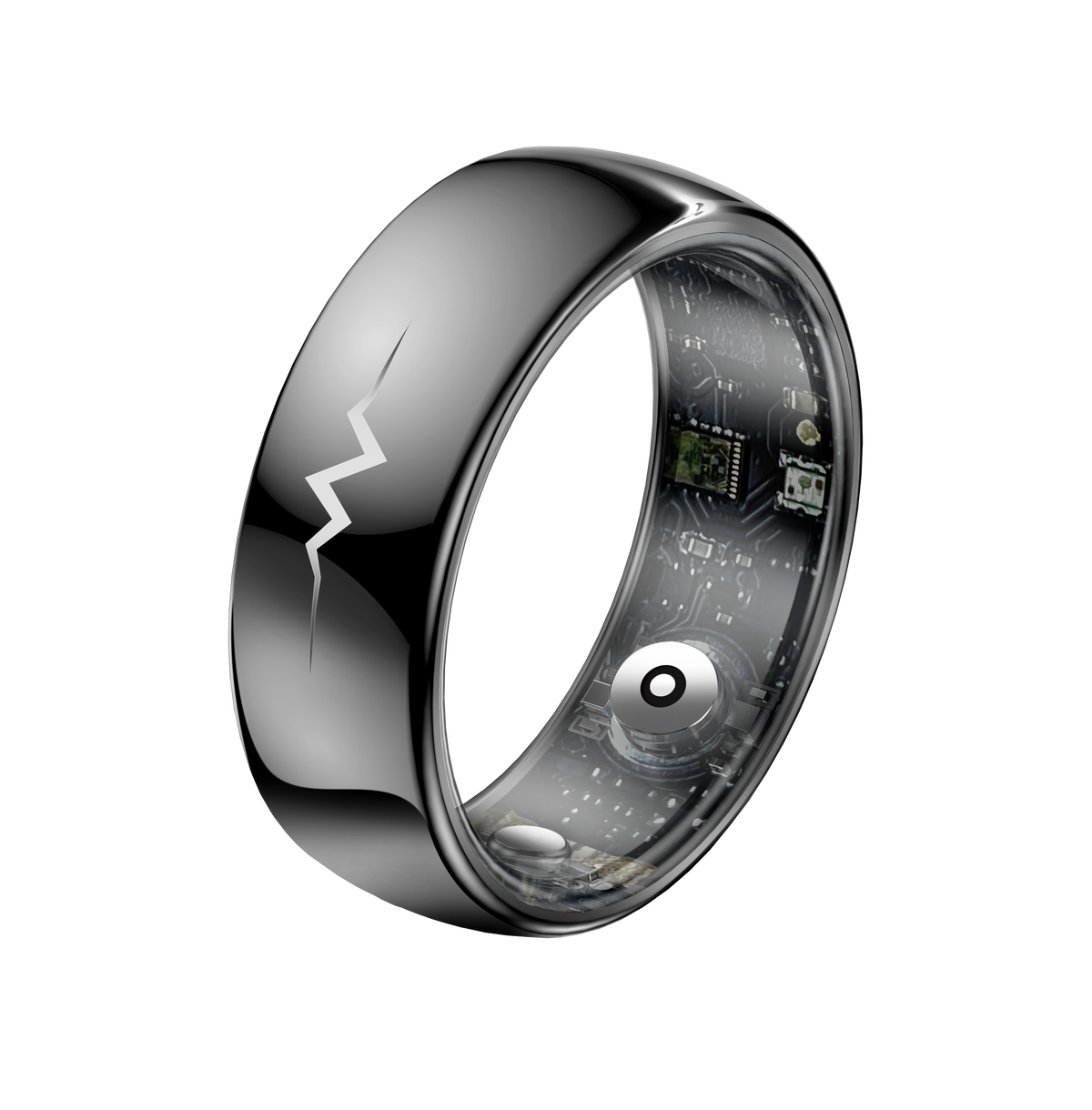YEESH - Q520 Smart Ring – Premium Hälsoring med ECG, Pulsmätning, AI Hälsomonitorering och 5 ATM Vattentålighet