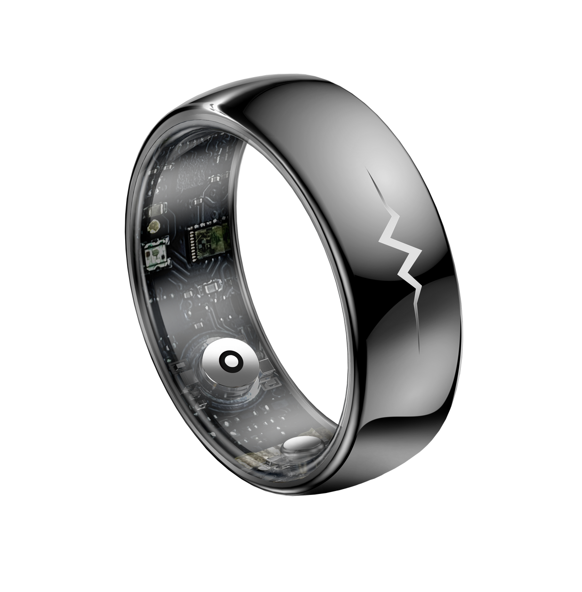 YEESH - Q520 Smart Ring – Premium Hälsoring med ECG, Pulsmätning, AI Hälsomonitorering och 5 ATM Vattentålighet