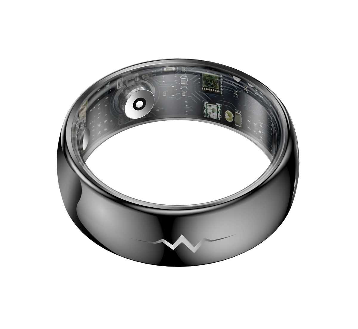 YEESH - Q520 Smart Ring – Premium Hälsoring med ECG, Pulsmätning, AI Hälsomonitorering och 5 ATM Vattentålighet