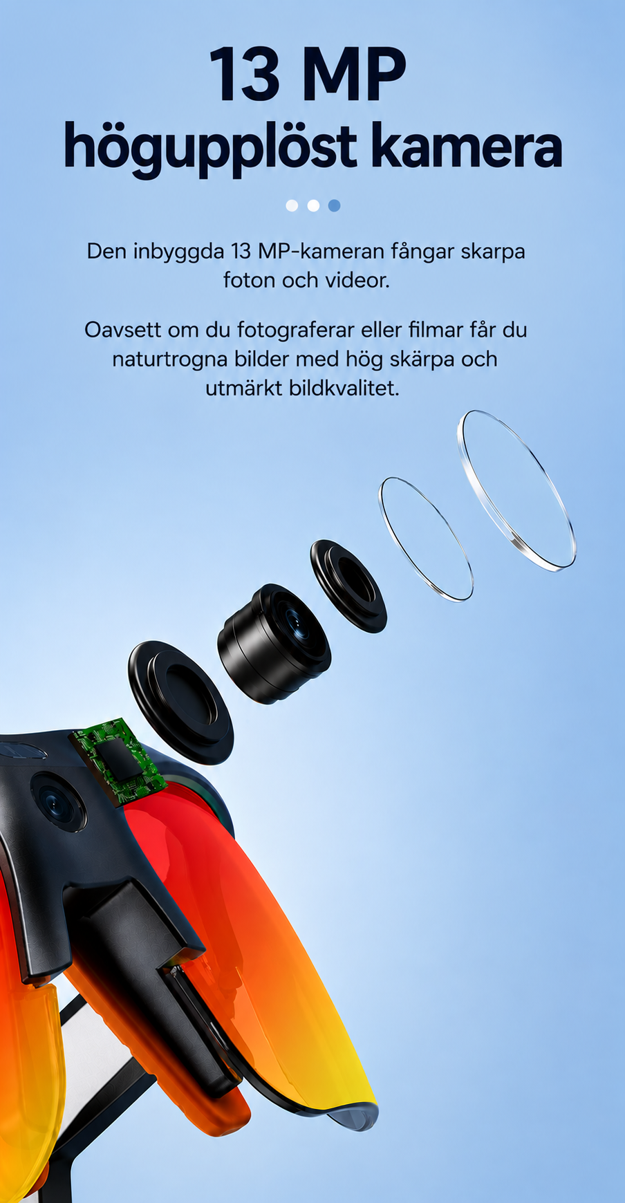 YEESH - E08 AI Smart Glasses – Premium Smarta Glasögon med 13 MP-kamera, Wi-Fi 6, AI-assistent & Realtidsöversättning