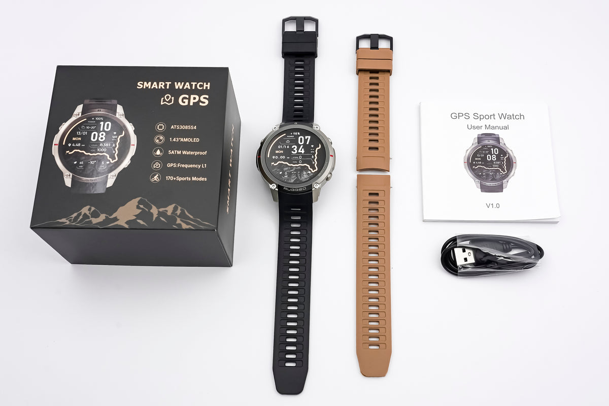 YEESH - DM59 AI Smartwatch – GPS, Hälsomätning & 170+ Sportlägen