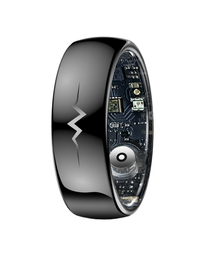 YEESH - Q520 Smart Ring – Premium Hälsoring med ECG, Pulsmätning, AI Hälsomonitorering och 5 ATM Vattentålighet