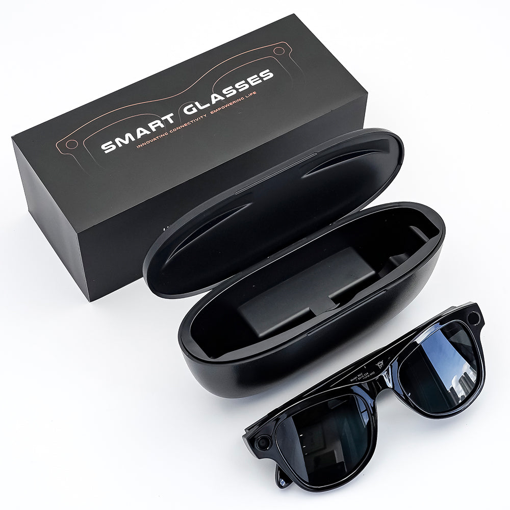 YEESH - GS5 MAX AI Smart Glasses – Premium Smarta Glasögon med 4K-kamera, AI-assistent, Bluetooth & Realtidsöversättning