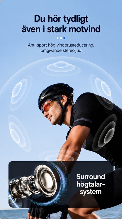 YEESH - E08 AI Smart Glasses – Premium Smarta Glasögon med 13 MP-kamera, Wi-Fi 6, AI-assistent & Realtidsöversättning